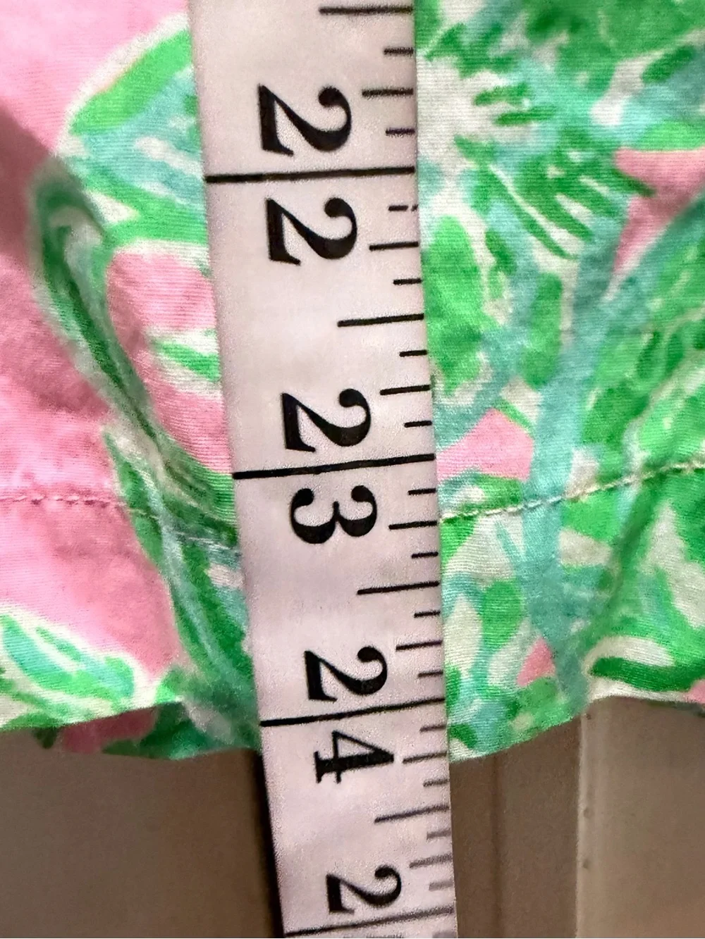 Lilly Pulitzer Pink & Green Tropical Print Pajama Top Shirt